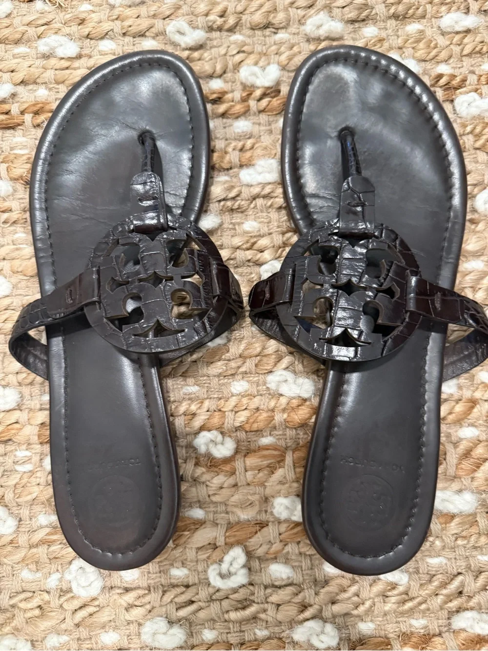Women’s Tory Burch Miller sandals chocolate brown size 8